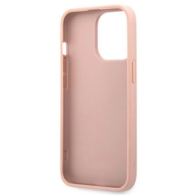 7. Guess GUHCP13XPSASBPI iPhone 13 Pro Max 6.7" pink/pink hardcase Saffiano Stripe