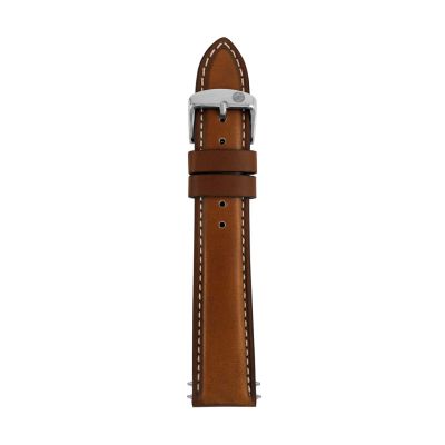 Zeppelin light brown leather strap, 20 mm
