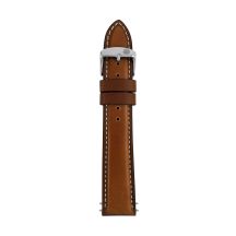 Zeppelin light brown leather strap, 20 mm
