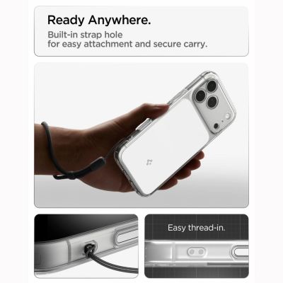 13. Spigen Ultra Hybrid MagSafe Case for iPhone 18 Pro / 17 Pro - White