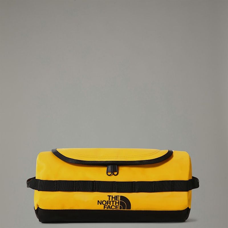 Base Camp Travel Canister L-Summit Gold-TNF Black-NPF THE NORTH FACE cosmetic bag