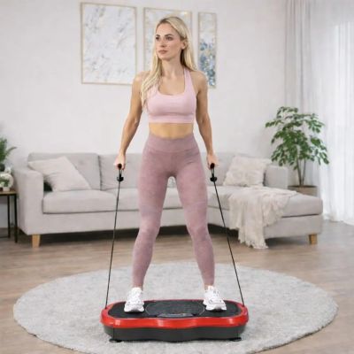 4. Extralink Moonwalk Spin Move Vibration Platform for Fitness Exercises 200W red