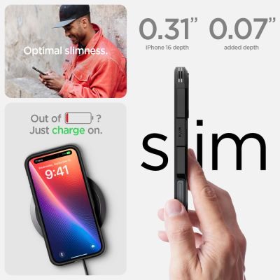 14. Spigen Tough Armor MagSafe case with stand for iPhone 16 - black