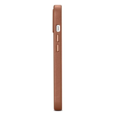 5. iCarer Case Leather Case Cover for iPhone 14 Plus Brown (MagSafe Compatible)