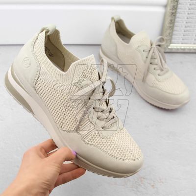 2. Comfortable Remonte W RKR693 beige sports shoes