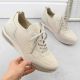 2. Comfortable Remonte W RKR693 beige sports shoes