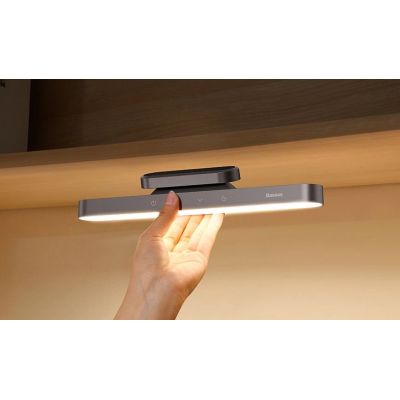 14. Baseus Magnetic LED Bedside Lamp Under Cabinet Lamp for Home Kitchen Room Gray (DGXC-C0G)
