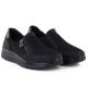 4. Women's comfortable black textile shoes Unisoft 9026