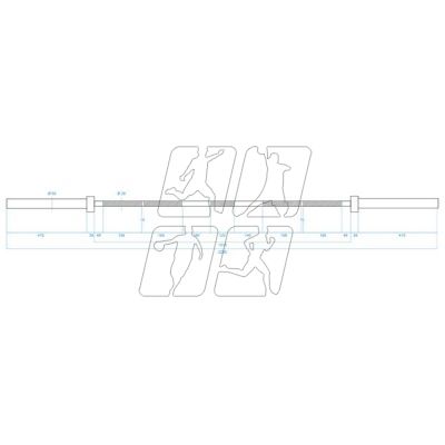 47. HMS Premium GCF700 crosscut bar 220 cm 20 kg