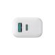 6. Joyroom JR-TCF21 network charger USB-C / USB-A 20W PD / QC 3.0 - white