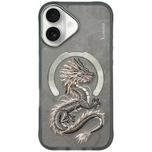 Nimmy Dragon MagSafe iPhone 16 Case - Gray