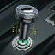 17. Baseus Enjoy FM transmitter car charger LED 2x USB / 3.5mm jack wireless MP3 player Bluetooth 5.0 3.4A black (CCLH-01)