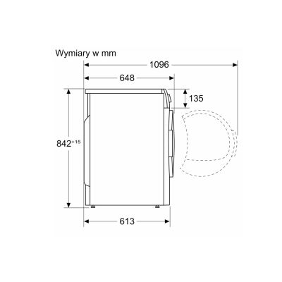 11. BOSCH WQA23300PL clothes dryer