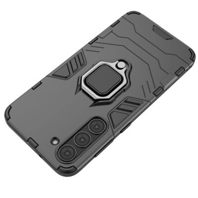5. Ring Armor case for Samsung Galaxy S23+ armored cover magnetic holder ring black