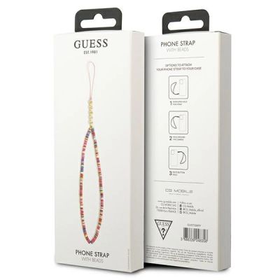 3. Guess pendant GUSTGMPP Phone Strap multicolor pink/multicolor pink Heishi Beads