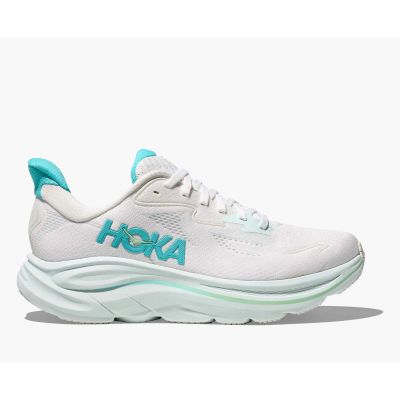 HOKA Clifton 10 Women's Running Shoes White/Cielo Blue (1162031‑WTCL)