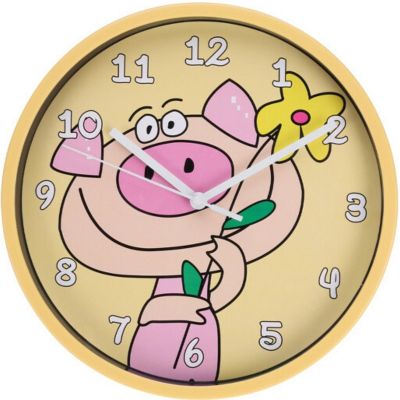 2. KIDS WALL CLOCK 22.5 CM PIG