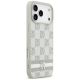 4. DKNY Checkered with Printed Stripes Case for iPhone 17 Pro Max - Beige