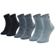 Skechers 3PPK Boys Mech Ventilation Socks SK41064-5302 Blue 35-38