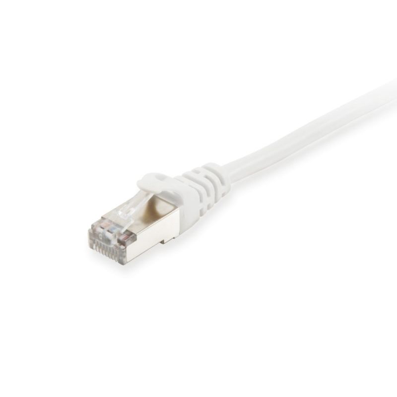 equip - Patch cable RJ-45 male white stranded 25 cm CAT 6 - Halogen-free, Molded, Set of 100 pcs.