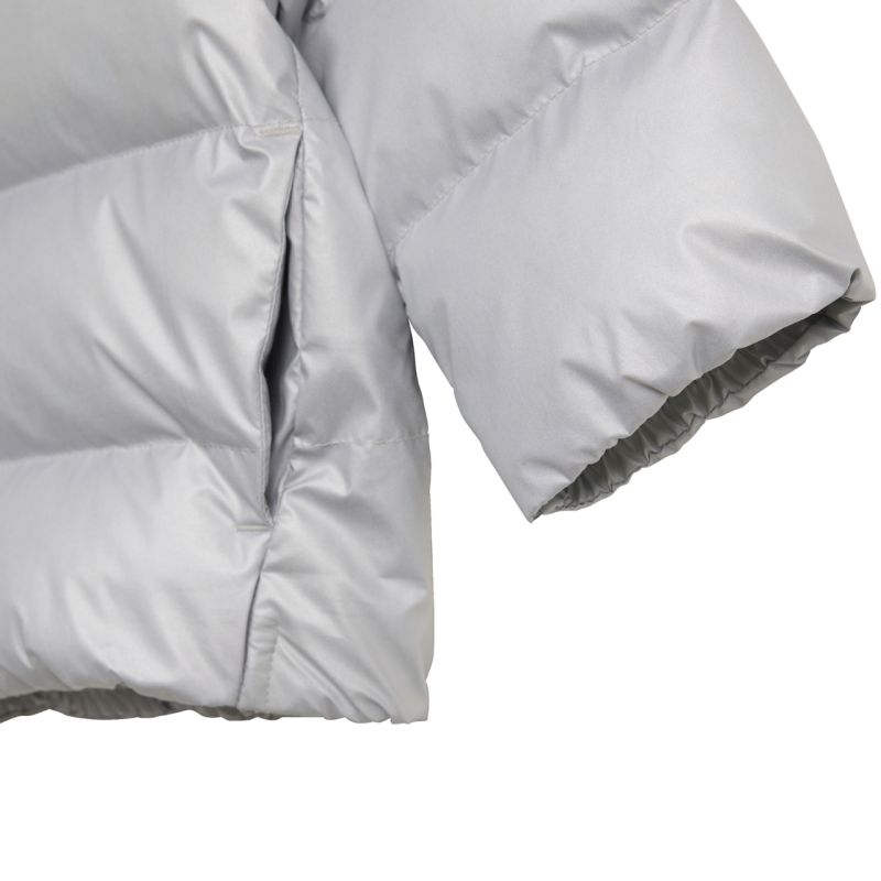 4. Adidas Synthetic Down Glam Silver Kids Jacket JM8870