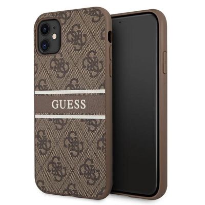 Guess 4G Stripe case for iPhone 11 / Xr 6.1" - brown
