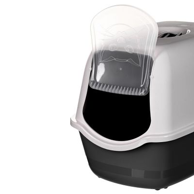 10. ROTHO Bailey Black and White - cat litter box
