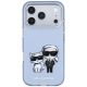 3. Karl Lagerfeld IML Karl&Choupette Bodies Sketch Print MagSafe case for iPhone 17 Pro Max / 18 Pro Max - light blue