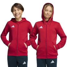 adidas Entrada 26 Full Zip Hoodie for Kids Red KH1781