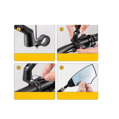 3. Rockbros left bicycle mirror 26210005001 black