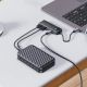 8. Hub USB-C Orico PAPW2AC-C3 docking station 2x USB-A 3.0 + 2x USB-C 3.0 - black