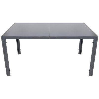 13. GARDEN TABLE 150x90x73CM DARK GREY