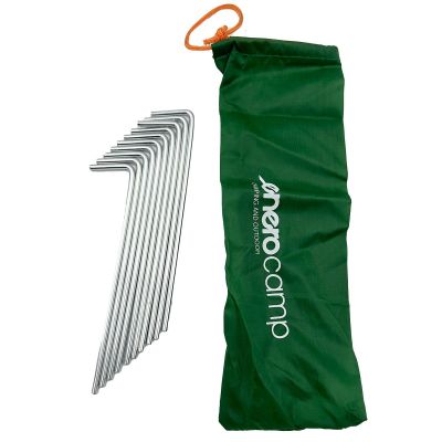 2. TENT PEGS 18CM (15+3cm) SET 10 PCS METAL