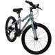 4. Huffy Literide Alu 20” Silver-Turquoise Bike (23005W)