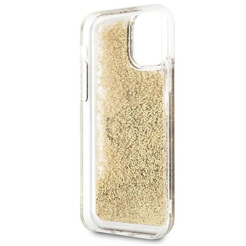 4. Guess 4G Big Liquid Glitter case for iPhone 11 6.1" / Xr - gold