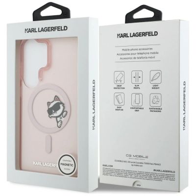 8. Karl Lagerfeld IML Peekaboo Choupette MagSafe Case for Samsung Galaxy S26 Ultra - Pink