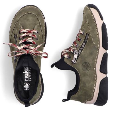 15. Comfortable Rieker W RKR610 green shoes