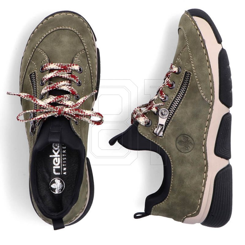 15. Comfortable Rieker W RKR610 green shoes