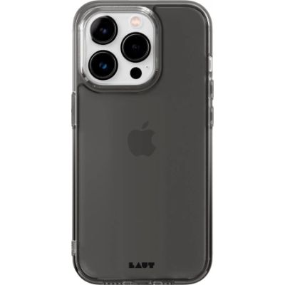 LAUT Crystal Matter X - protective case for iPhone 15 Pro compatible with MagSafe (black-crystal)