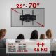 11. Maclean MC-781 TV wall mount (Swivel, wall, tilt; 26" - 55"; max. 45kg)