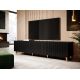 6. TV cabinet PAFOS 200x40x52 black matt