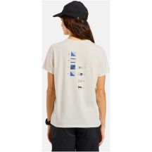 Women's short-sleeve ODLO T-shirt crew neck s/s COTTON BLEND ODLO FLAGS, beige