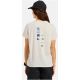 Women's short-sleeve ODLO T-shirt crew neck s/s COTTON BLEND ODLO FLAGS, beige