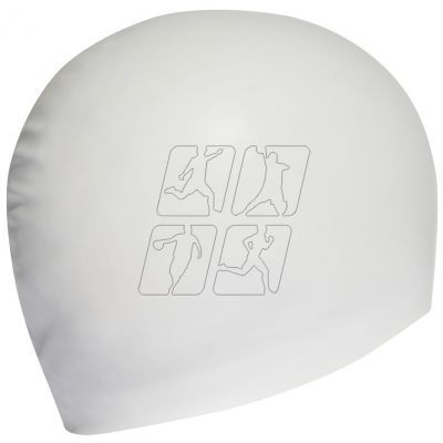 2. Adidas silicone cap white FJ4965