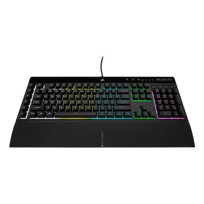 16. Corsair | Rubber Dome | K55 RGB PRO | Gaming Keyboard | Gaming Keyboard | RGB LED Light | United States | Wired | Black