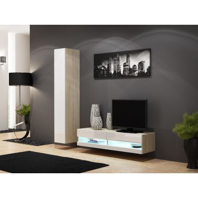 2. TV cabinet VIGO NEW'140' 30/140/40 sonoma/white
