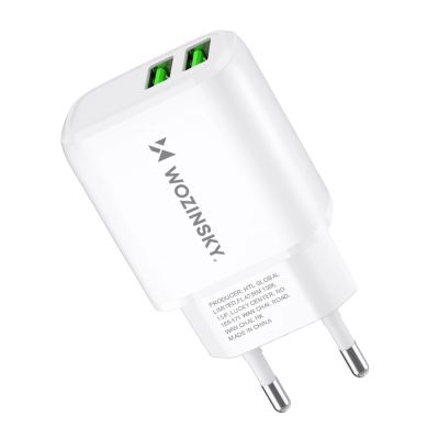 3. Wozinsky CUWCW 2.4A 2 x USB-A Wall Charger - White