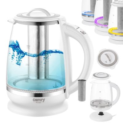 12. Electric kettle CAMRY CR 1290w white