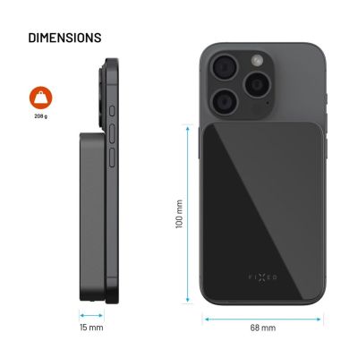 4. FIXED FIXZENMC-10-BK Power Bank Lithium Polymer (LiPo) 10000 mAh Wireless Charging Black