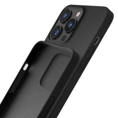 11. iPhone 13 Pro Max Series 3mk Silicone Case - Black
